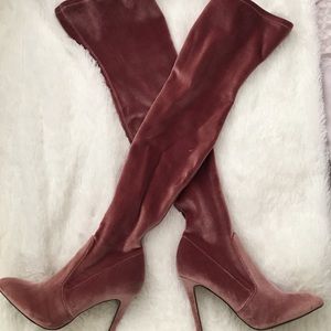 Steve Madden mauve over the knee boots
